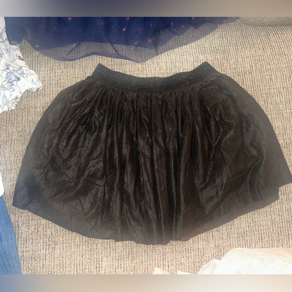 Mixed Girls' Skirt & Short Lot - Navy, Black, Pink, Chambray, Floral - Picture 3 of 11